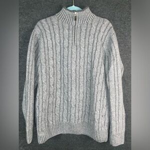 Daniele Blasi Wool Blend Sweater Men's Size Large Quarter Zip Pullover